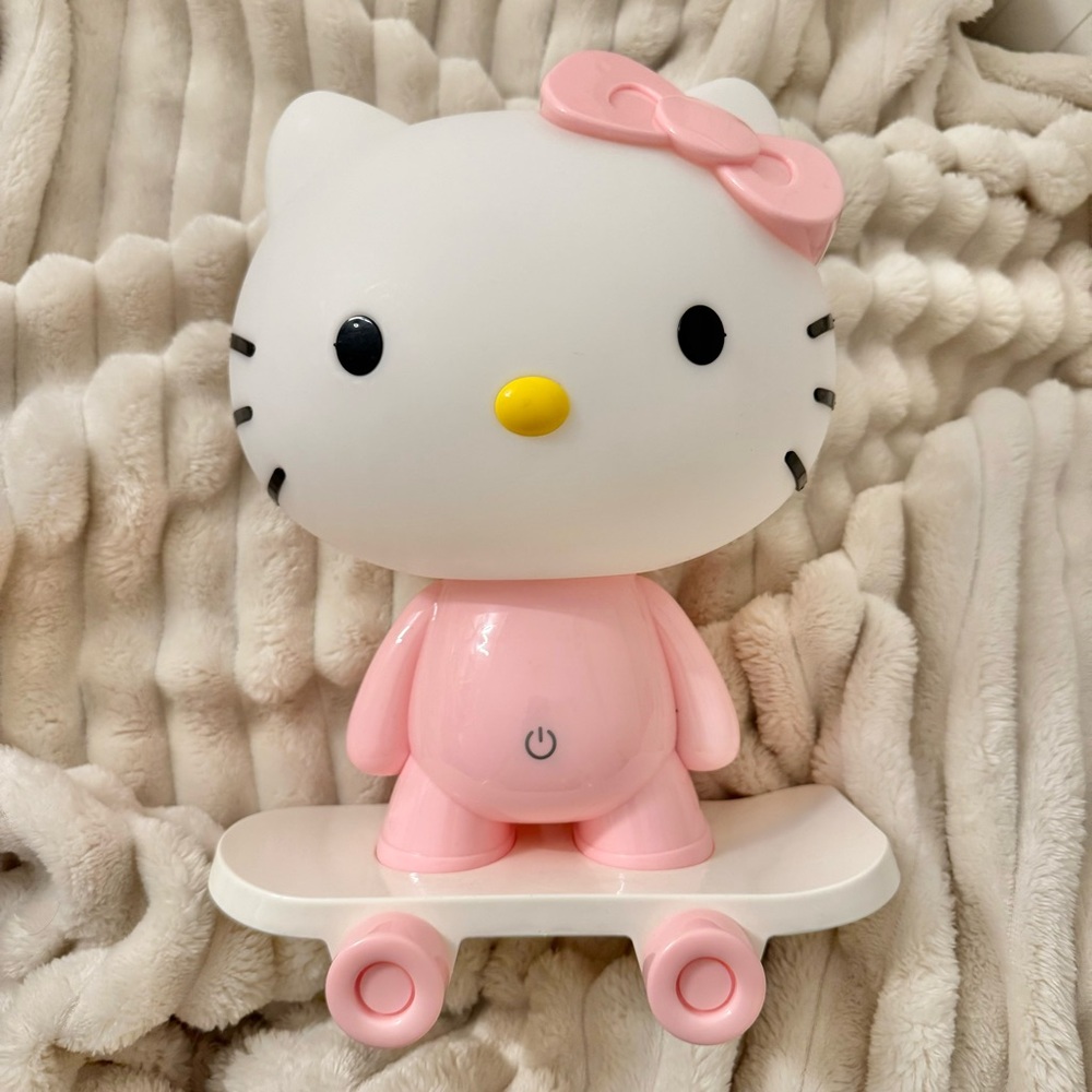 Hello Kitty Skateboarding Night Light/Lamp
